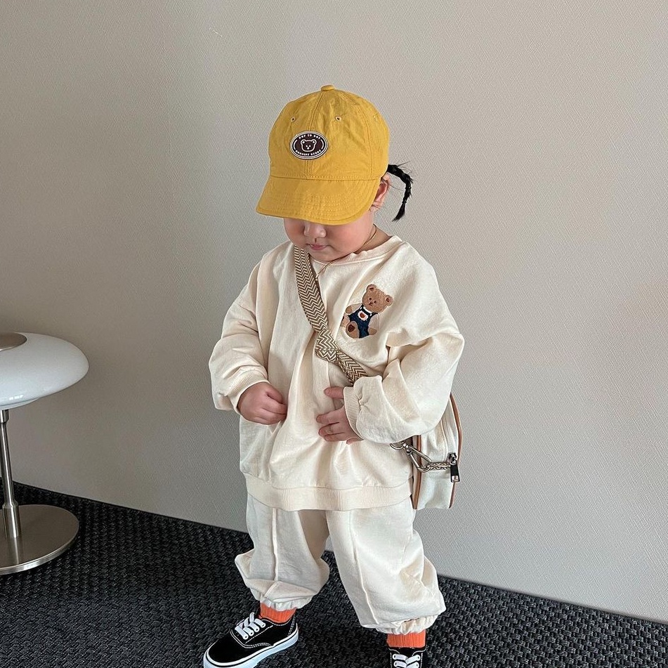 Bộ Áo Sweater Dài Tay In Hoạt Hình Phối Quần Dài Thời Trang Thu Đông Cho Bé Sơ Sinh 0-3 Tuổi