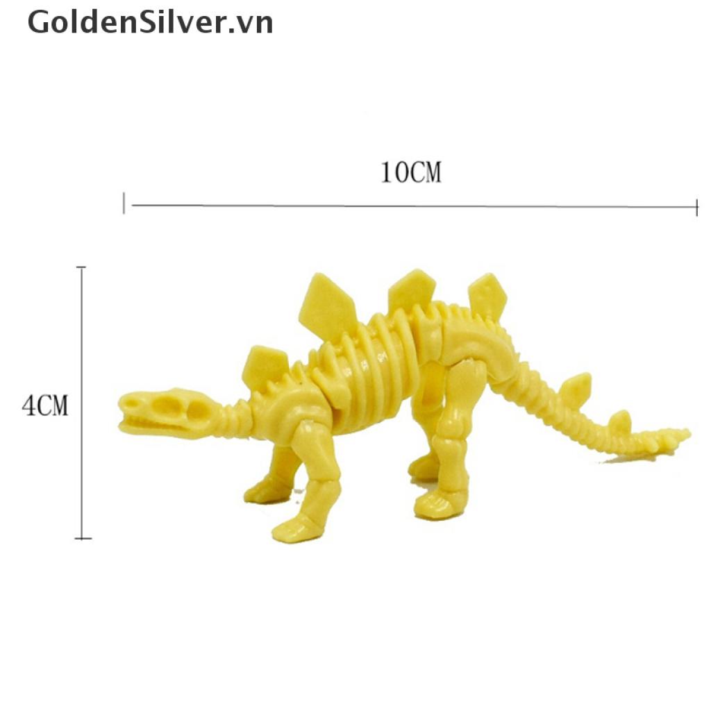 Bộ Xếp Hình Khủng Long Bằng Nhựa DIY Dành Cho Trẻ Em