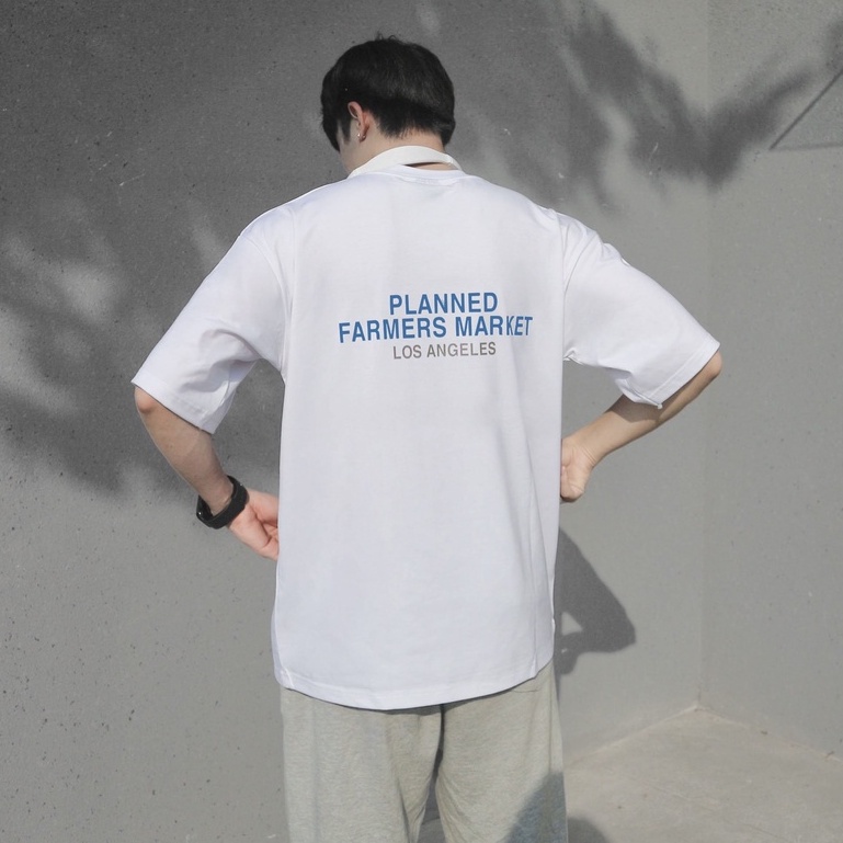 Áo thun tay lỡ Losangeles, Áo phông Unisex Jack Lane nam nữ dáng suông form rộng