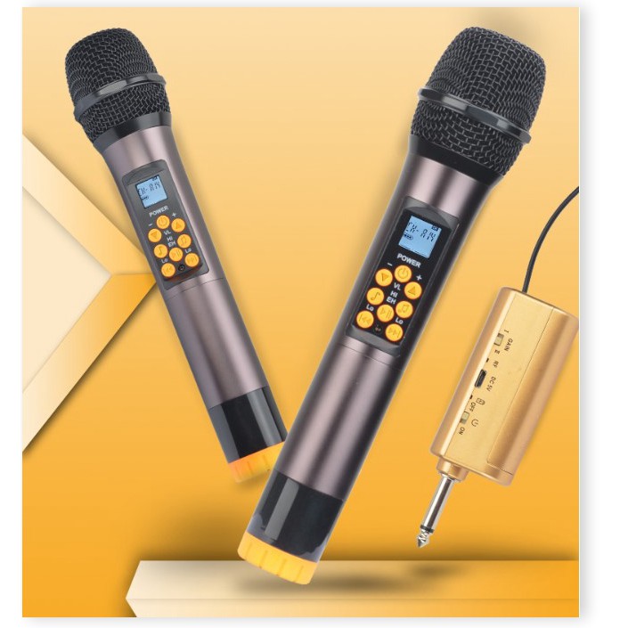 [Xả Kho] Combo Trọn Bộ 2 Micro Không Dây UHF Bộ Micro Bose BS-992 chuyên chống hú rít trong phòng Karaoke, Mic đa năng c