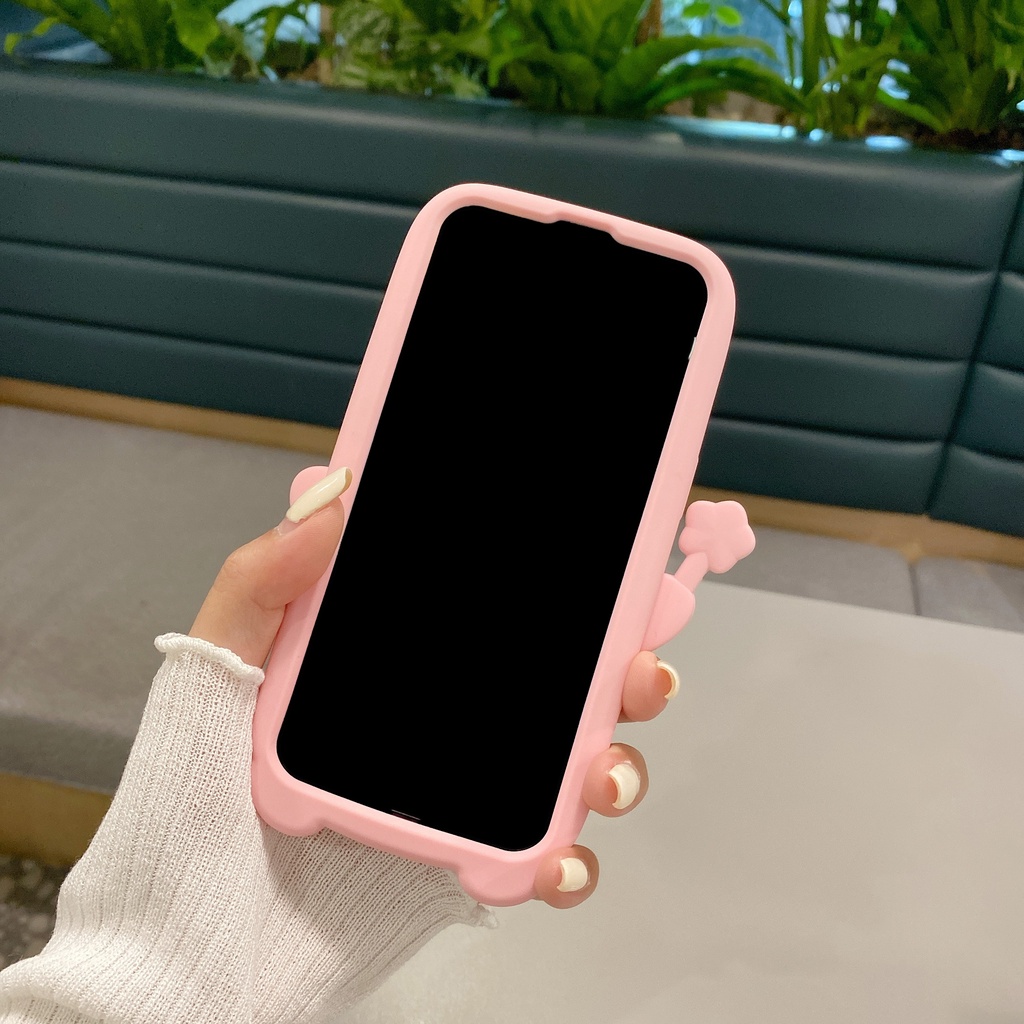 Ốp Điện Thoại Silicon Mềm Hình Hoạt Hình Kirby 3D Dễ Thương Chống Sốc Bảo Vệ Toàn Diện