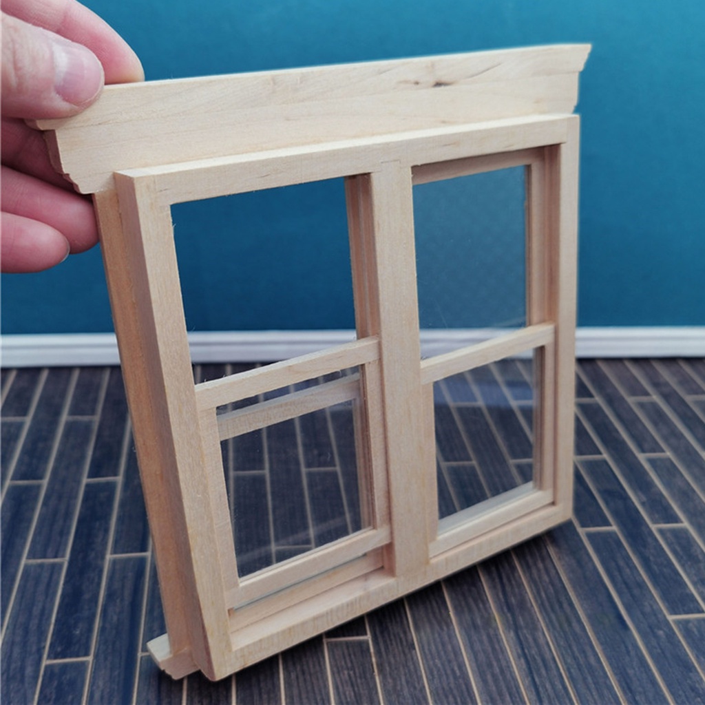 Mô Hình Cửa Sổ Mini Bằng Gỗ Dùng Trang Trí