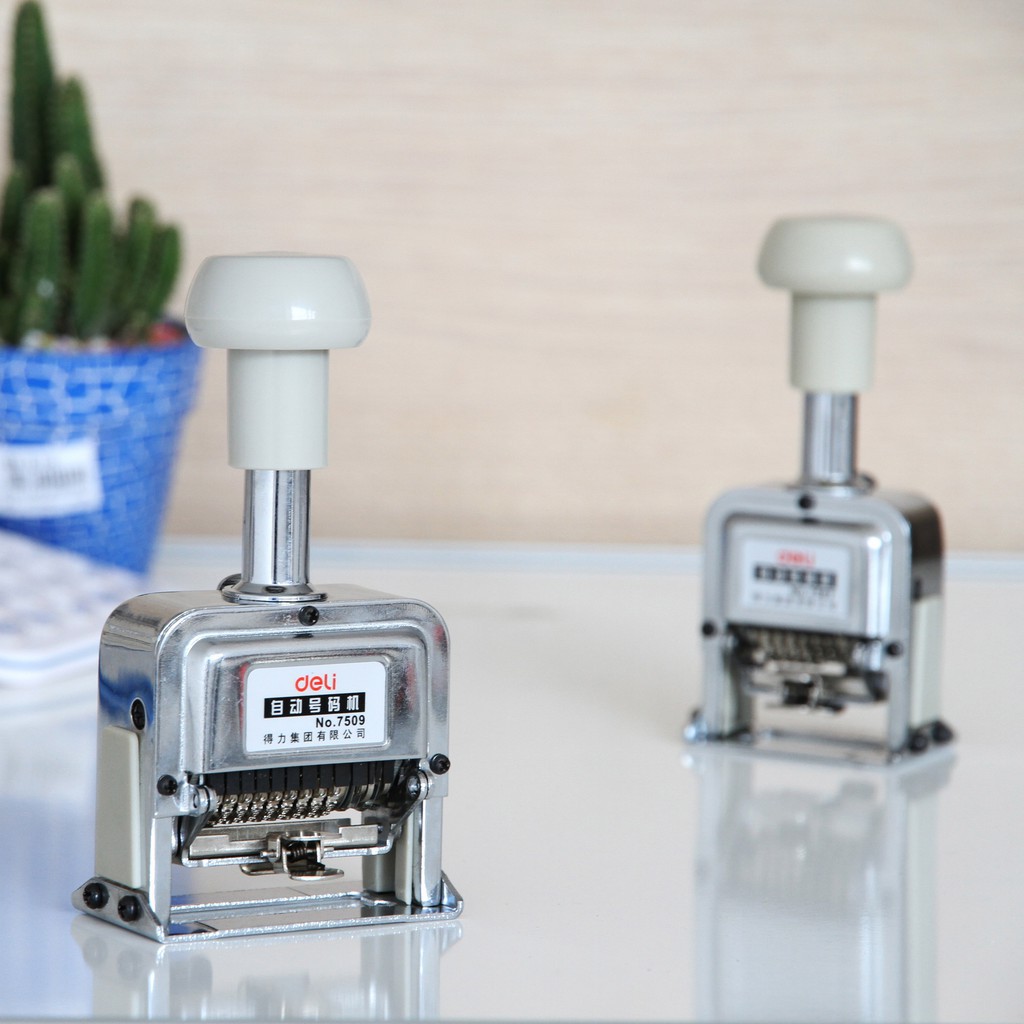 [Chính hãng Deli] Dấu nhảy 9 số deli 7509 - Nhảy số tự động