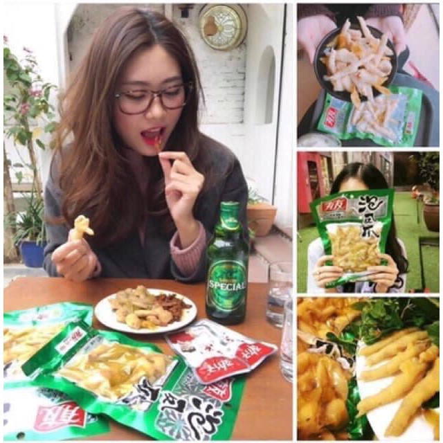 Chân gà Yuyu xanh muối chua cay 80gr - 180gr -100gr | BigBuy360 - bigbuy360.vn