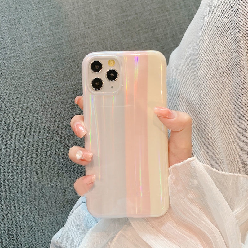 Ốp điện thoại mềm chống sốc màu cầu vồng thích hợp cho Iphone 7 8 Plus X Xs Xr Xs Max 11 11 Pro 11 Pro Max 12