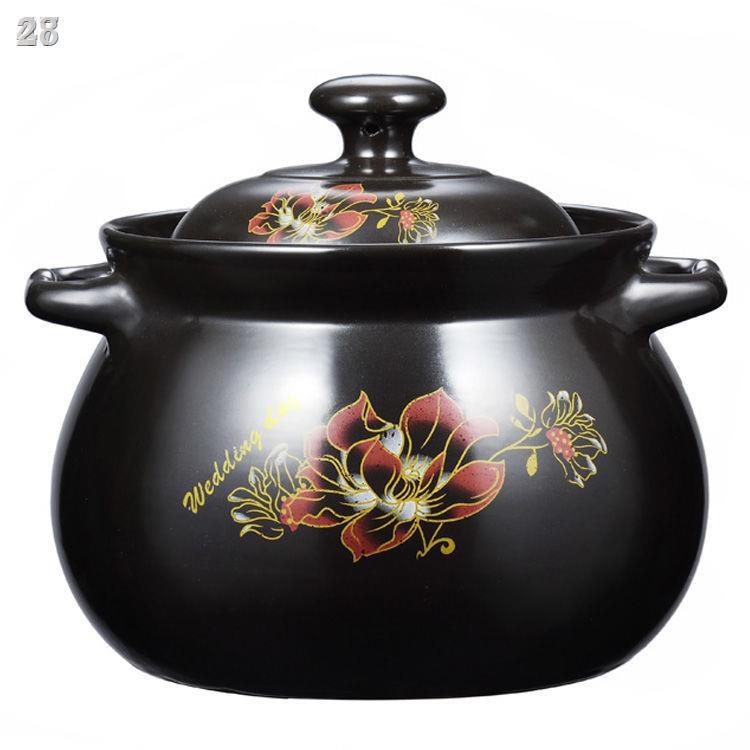 ▪✕28ZNồi hầm đất sét gốm cơm điện chịu nhiệt cao cho sức khỏe nấu phở gia dụng bằng gas đá tiết kiệm