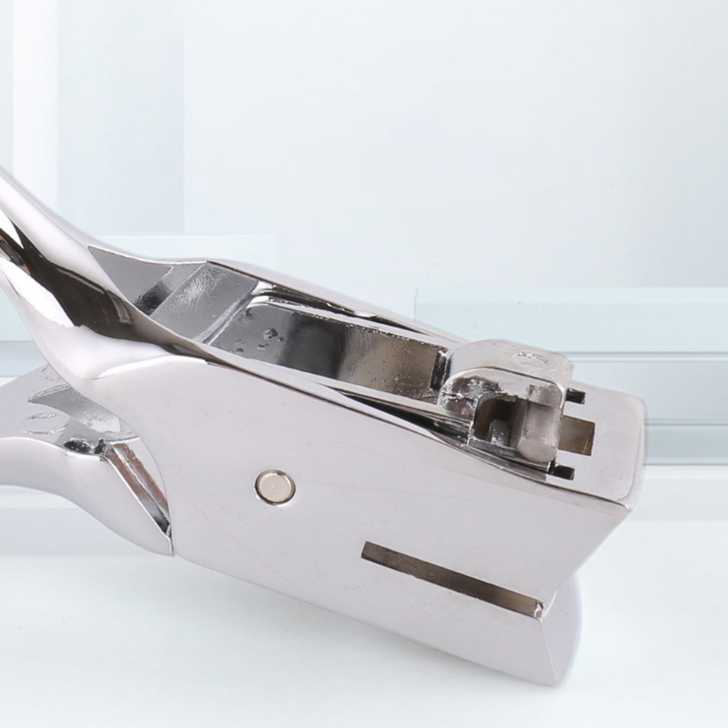 Kìm Bấm Lỗ Giấy Bằng Kim Loại Hình Bầu Dục Tiện Dụng Cho Sổ Tay/ Đồ Thủ Công