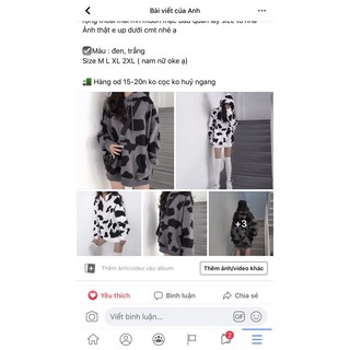 <HANG CO SAN> áo hoodie bò sữa