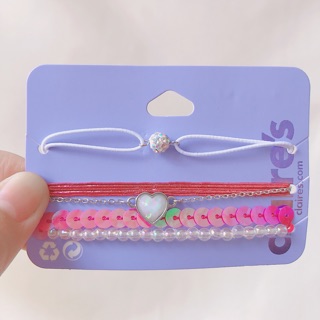 Vòng tay set bộ Claires đủ mẫu