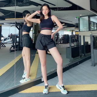 Áo Bra Ba Lỗ Lượn Sóng Eo Chất Dày Đẹp (Đồ Tập Gym-Yoga Nữ)