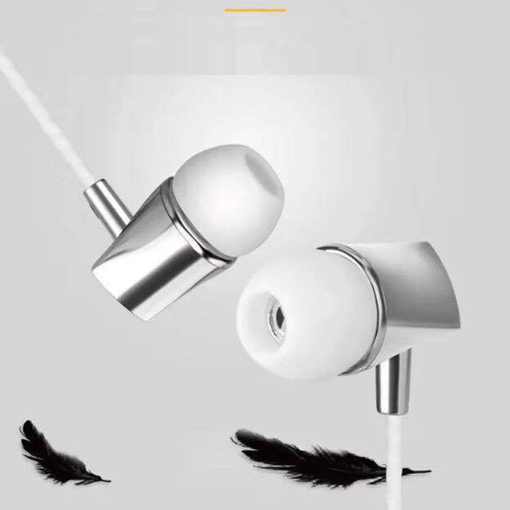 Tai nghe nhét tai in-ear X10 có mic dây FLAT TPE chống xoắn bass ấm cao cấp cho Iphone Oppo Samsung