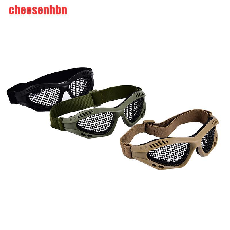 [cheesenhbn]Outdoor Paintball Goggle Hunting Airsoft Metal Mesh Glasses Eye Protection