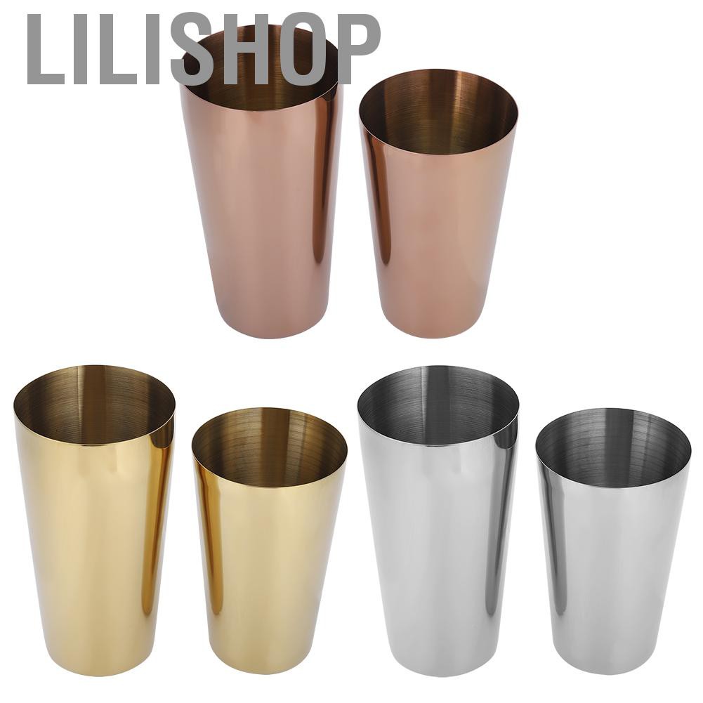 Lilishop 304 Stainless Steel Cocktail Shaker Bottle Set Bartender Bar Accessory Barware Tools