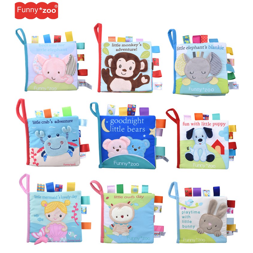 Sách vải 3D hãng FunnyZoo 2021 dạy trẻ tiếng Anh và những câu chuyện trước khi ngủ