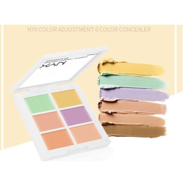 [Hàng mới về] Bảng kem che khuyết điểm Nyx với 6 màu tự nhiên | BigBuy360 - bigbuy360.vn