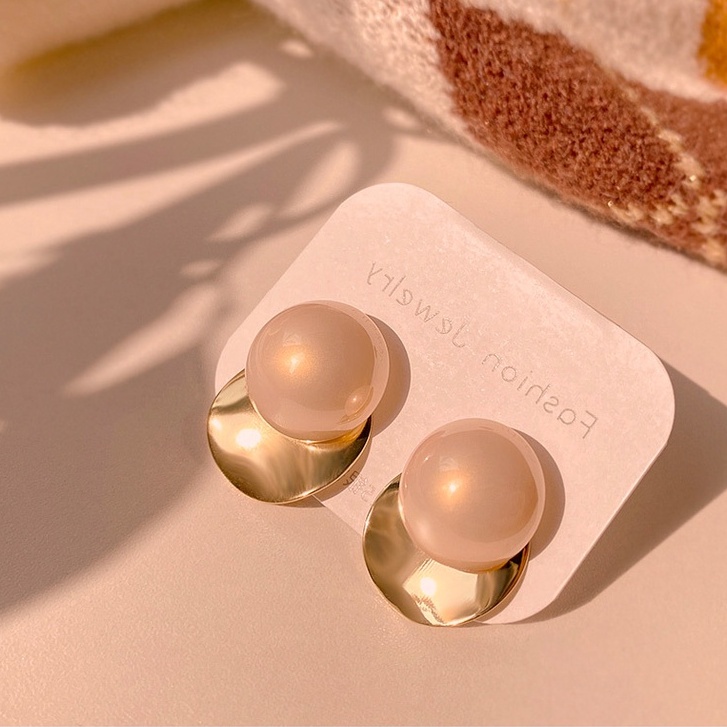 Khuyên Tai Kim Loại Đính Hạt Ngọc Trai Cao Cấp Thời Trang Hàn Quốc 2022