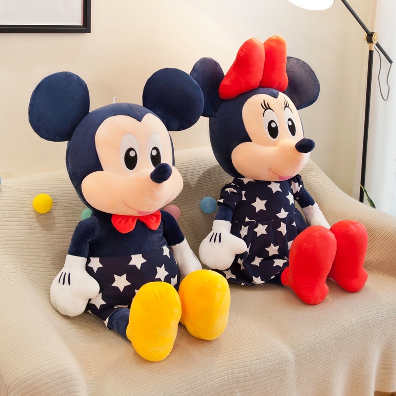 GẤU BÔNG CHUỘT MICKEY & MINNIE ÁO SAO CAO CẤP