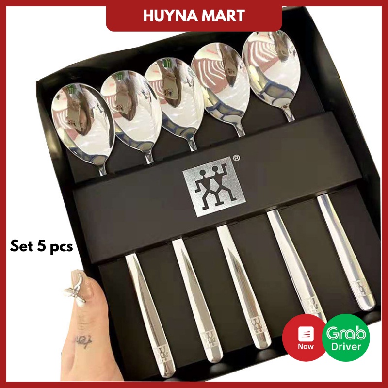 Set 5 Thìa Inox ZWILLING Cao Cấp Sang Trọng Bền Đẹp NB65