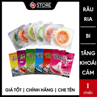 Bao cao su Runbo siêu tăng cường khoái cảm, hộp 1 chiếc, râu, ria, gân, bi