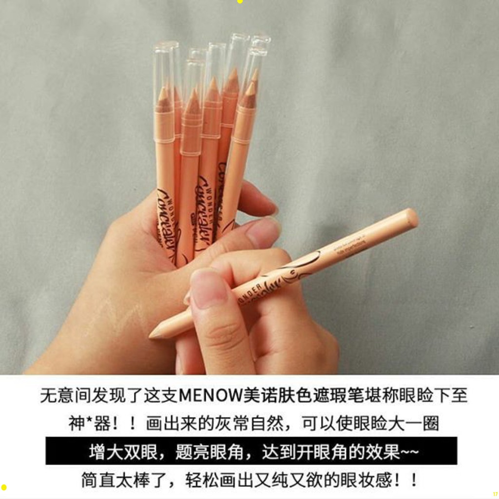 Bút Che Khuyết Điểm MeNow - bút Fix Makeup Không Trôi Không Thấm Nước, chì phấn che mụn, tàn nhang mặt MEE