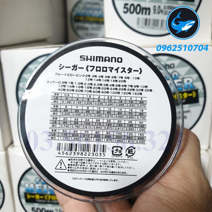 Cước Shimano 500m Fluoro Meister  Có Đủ Size