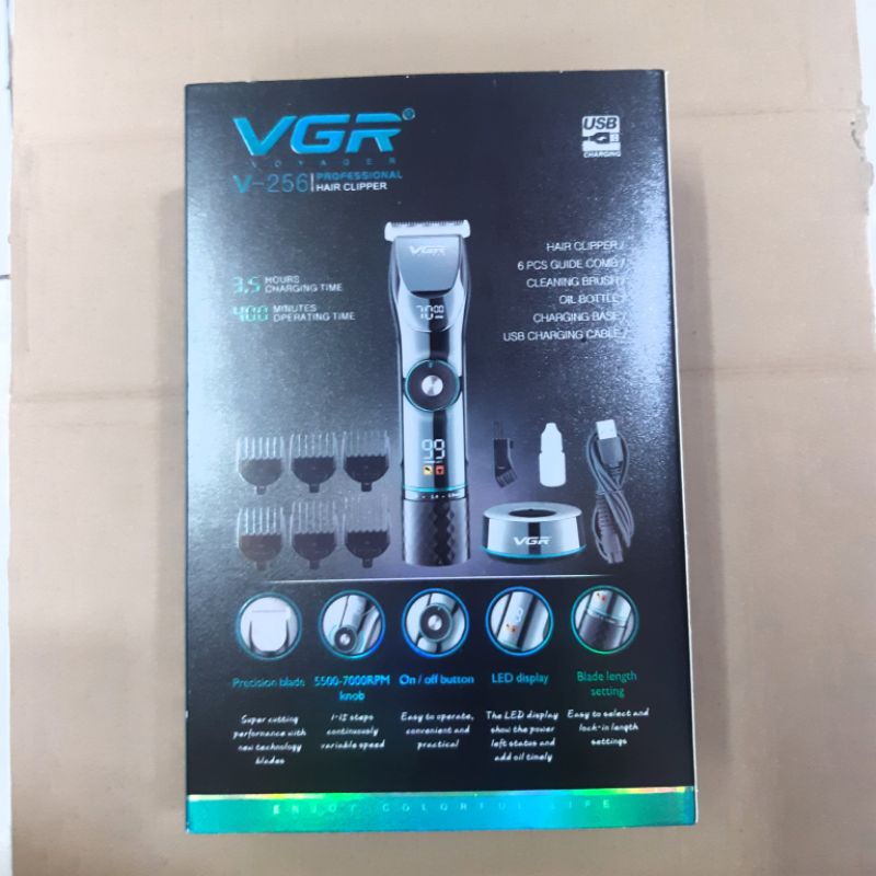 Tông Đơ Cắt Tóc Cao Cấp Có Màn Hình VGR V-256