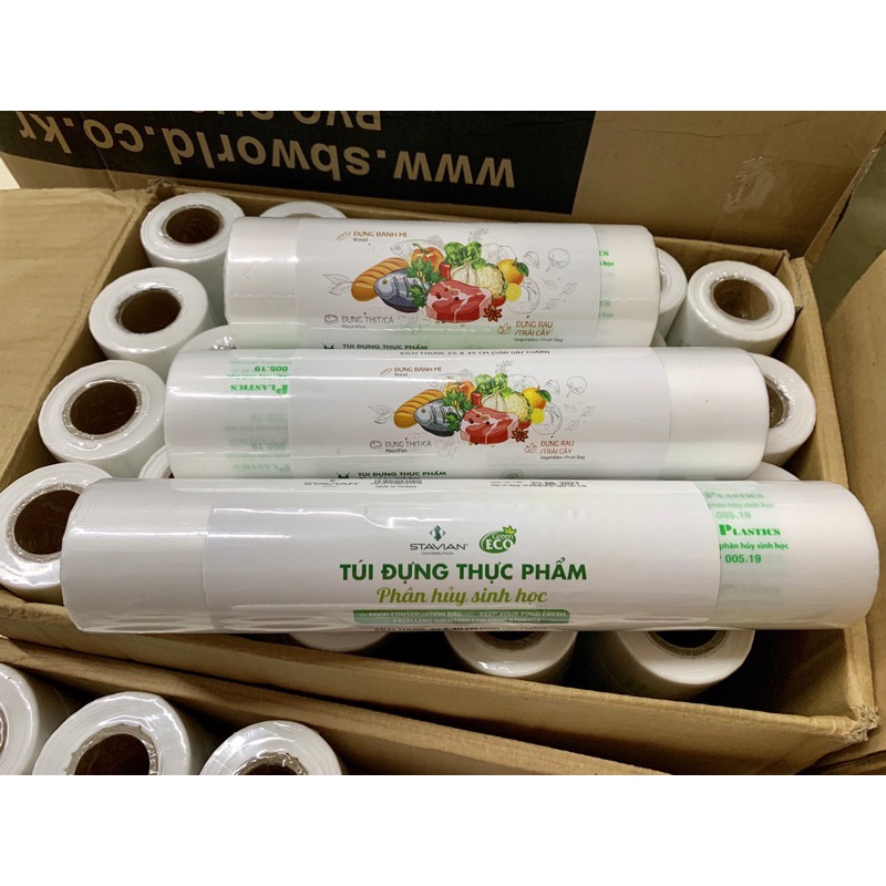 Túi đựng thực phẩm Tự hủy sinh học GreenEco Opec (cuộn 500g)