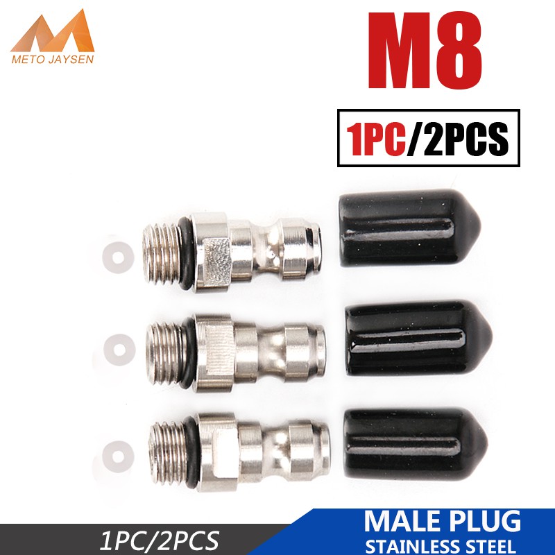 Đầu Nối Áp Suất Cao M8x1 8MM Bằng Thép Không Gỉ Cho pcp