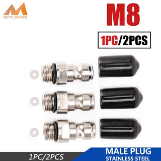 Áp Lực Cao Thép Không Gỉ Khớp Nối Nhanh M8x1 8MM Nam Cắm Ổ Cắm Kết Nối pcp Phụ Kiện Bộ Chuyển Đổi Bộ Chuyển Đổi pcp Bộ Chuyển Đổi Nhanh Bộ Chuyển Đổi Phụ Kiện Cắm