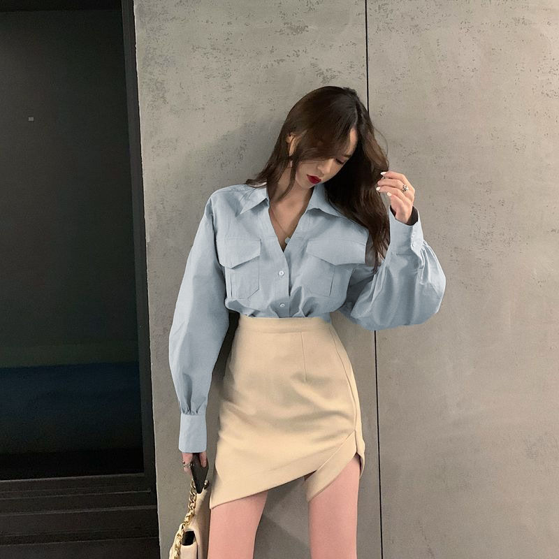 Set Áo Sơ Mi Dài Tay Và Chân Váy Bút Chì Thời Trang Dành Cho Nữ | BigBuy360 - bigbuy360.vn