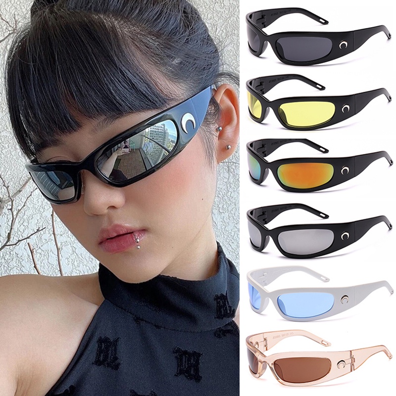 [Hàng Có Sẵn] Kính Mát Hình Chữ Nhật Phong Cách Công Nghệ Thời Trang