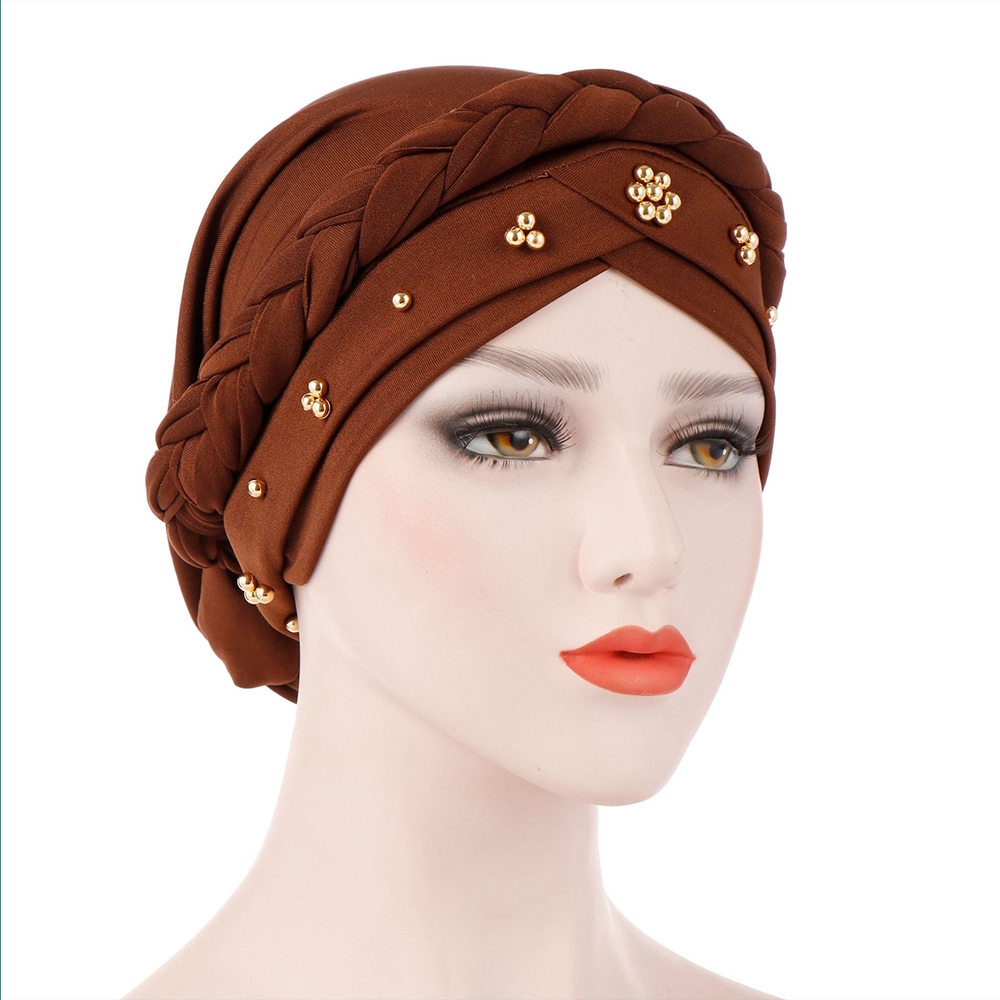 Mũ turban vải lụa co giãn cho nữ