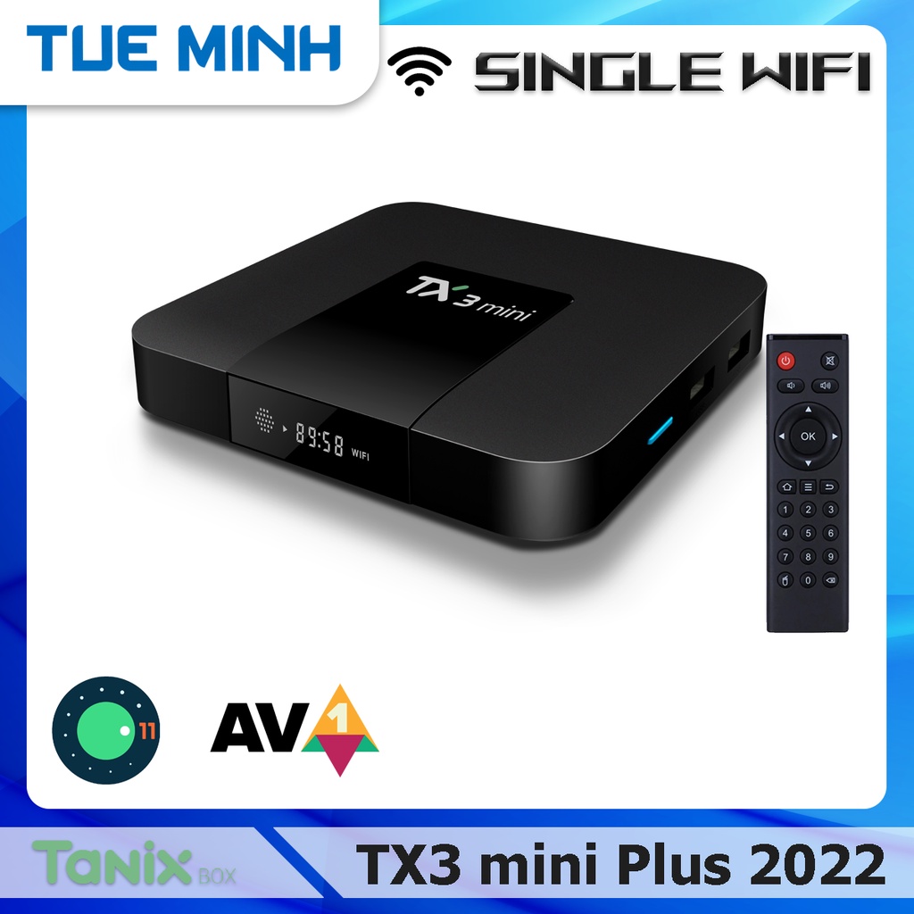 Android TV Box TX3 mini Plus 2022 - Android 11, Amlogic S905W2, Single Wifi