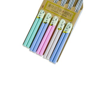 Đũa Inox Nhật Bản Vỉ 5 Đôi Kokusai