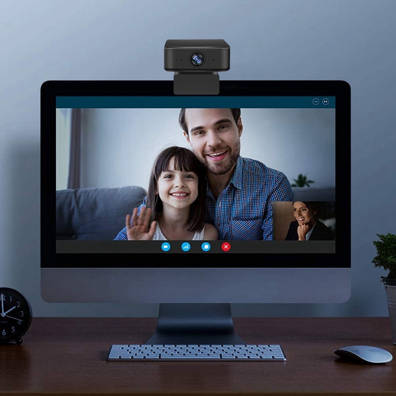 Webcam HD 1080P có micro chống tiếng ồn xoay 360 độ kèm chức năng thu phóng | BigBuy360 - bigbuy360.vn