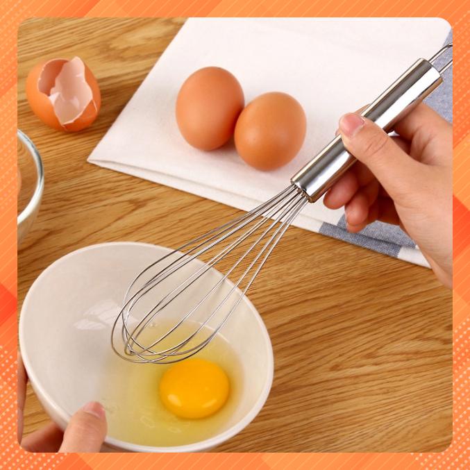 Dụng cụ đánh trứng bằng inox , phới đánh trứng cầm tay tiện lợi cho nhà bếp