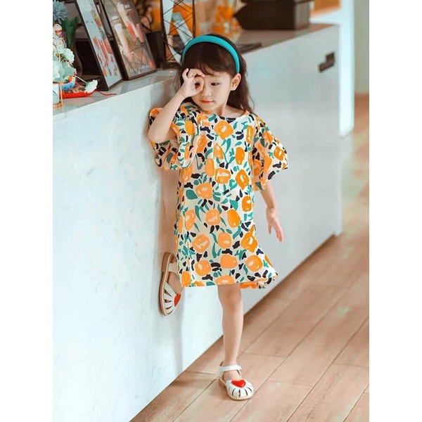 Váy thô hoa vàng hot hit