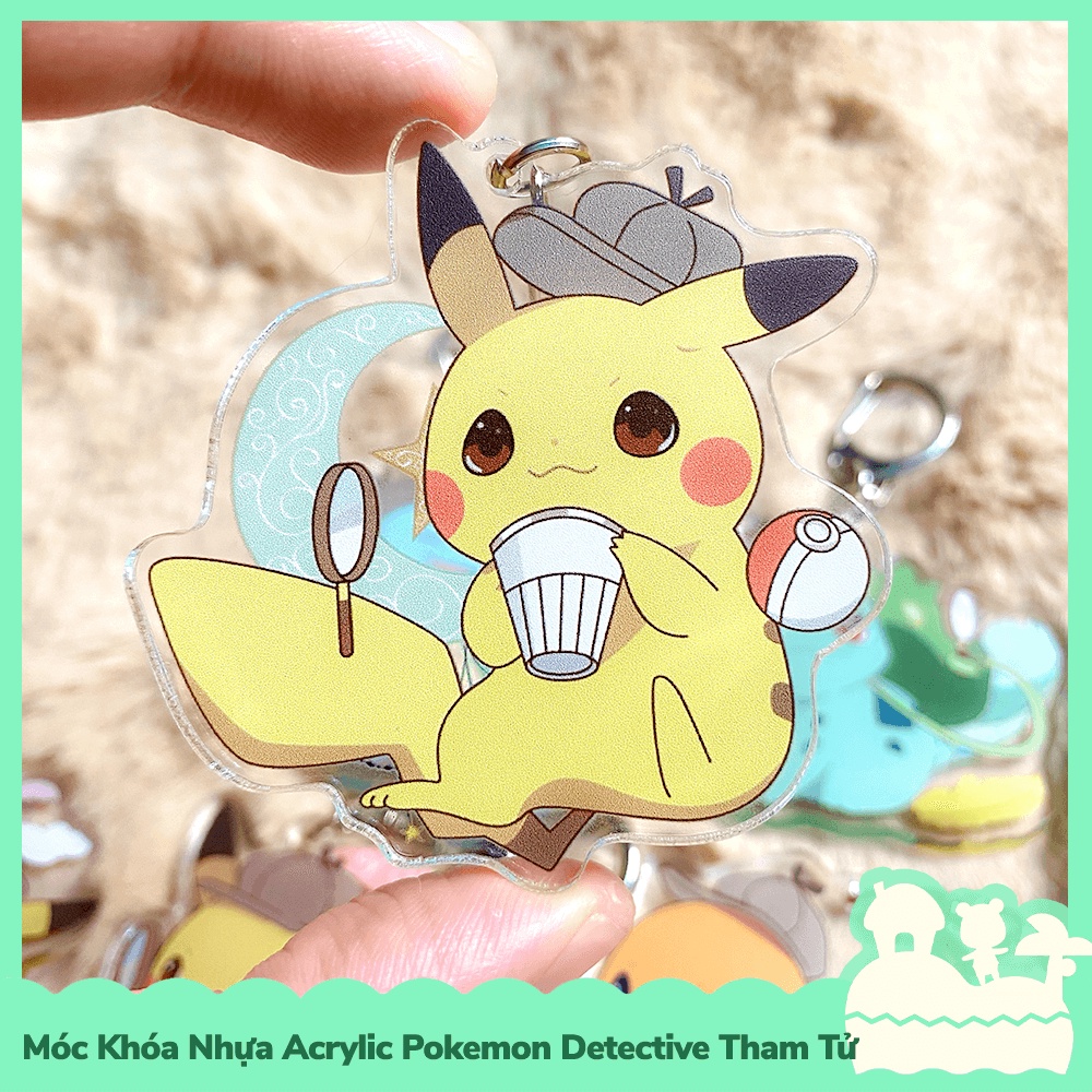 [Sẵn VN - NowShip] Móc Khóa Keychain Acrylic Nhựa Trong Anime Manga Detective Thám Tử