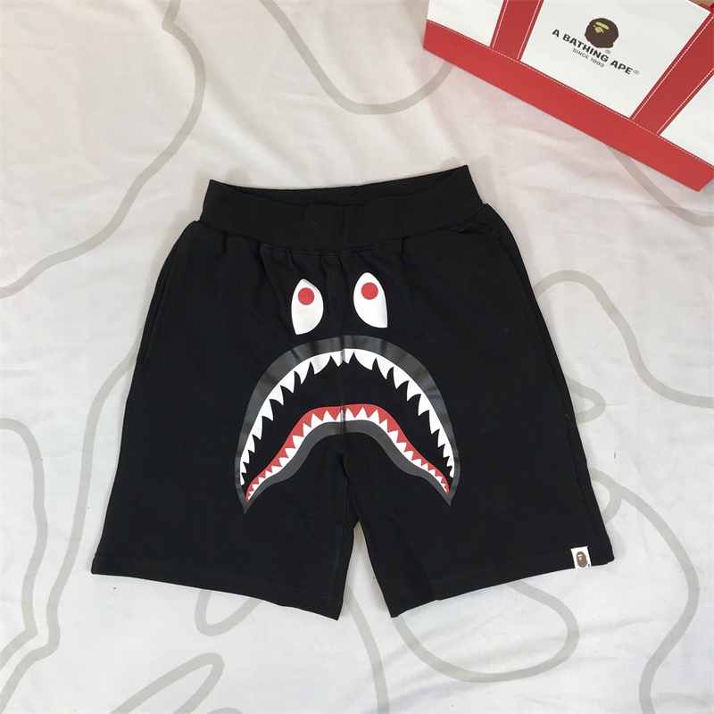 Quần short Thể Thao Cotton Lưng Thun In Hình Cá Mập Thời Trang Unisex Size M-3XL