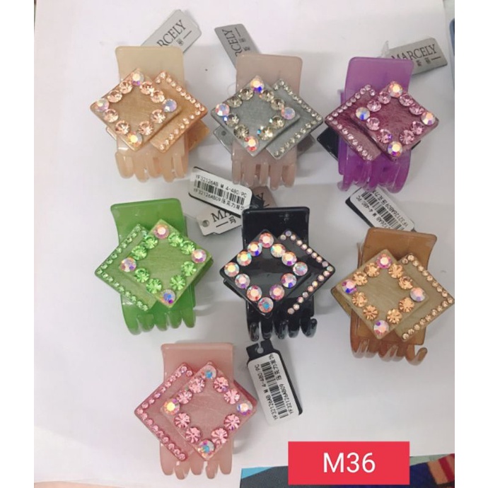 Sỉ 5 Kẹp càng cua MARCELY 5răng đính đá cao cấp