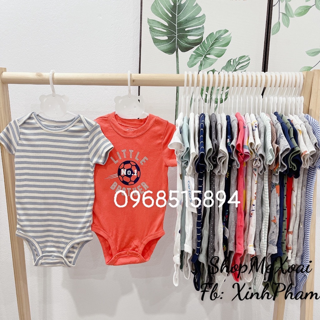 [SIZE 6-9M (7-8,5kg) LINK 3] BODYSUIT CARTER, BODYCHIP CỘC TAY MIX HÃNG CHO BÉ