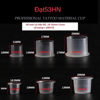 Hũ mực có chân cỡ “ cao 10mm-11mm