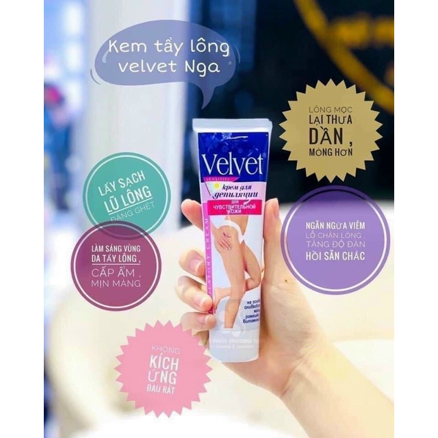 Kem tẩy lông #Velvet 100ml