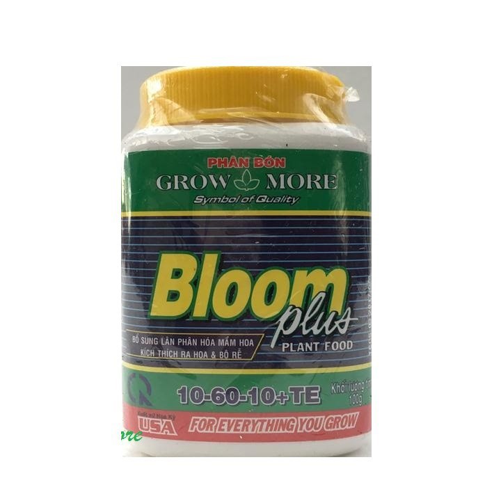 Phân bón lá Growmore bloom plus 10-55-10 bổ sung lân, kích rễ mạnh lọ 100g