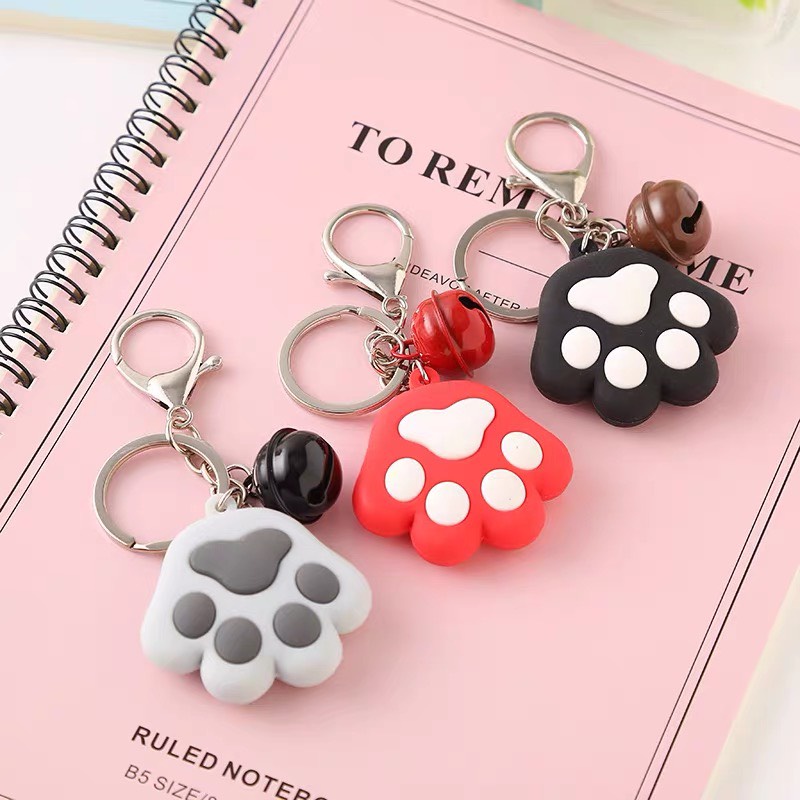 Móc khoá tay mèo cute _ treo balo móc khoá xịn đủ màu