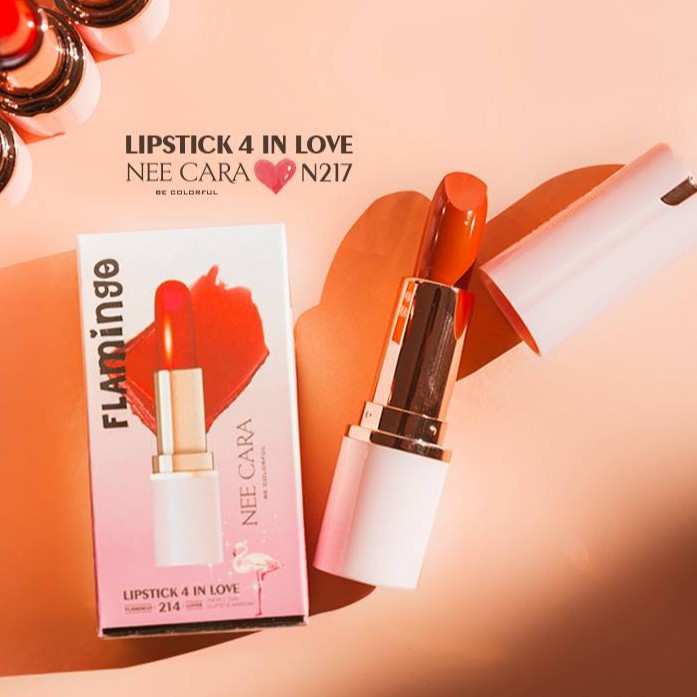 [ An Toàn - Son Thỏi Lì Nee Cara Lipstick 4 In Love Flamingo N217