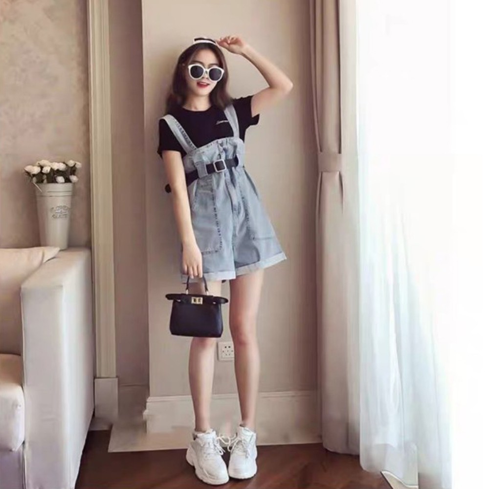 Yếm short jean SAIGONJEAN gài nịt YJ010 – yếm bò ulzzang phong cách hàn quốc | BigBuy360 - bigbuy360.vn