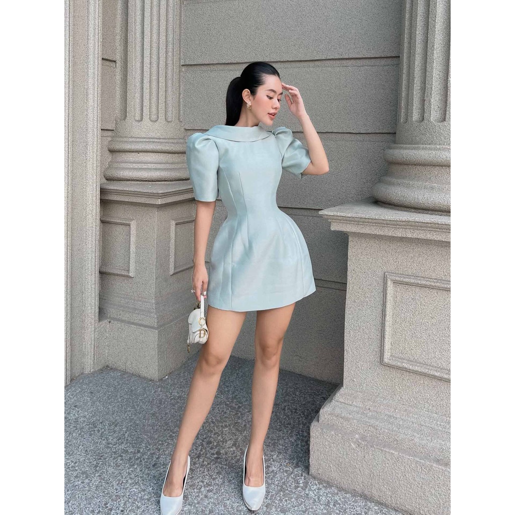 Đầm Ngắn Nữ Taffta Silk , Chất Vải taffta silk Thoải Mái , WDN000276 ,SOMEHOW