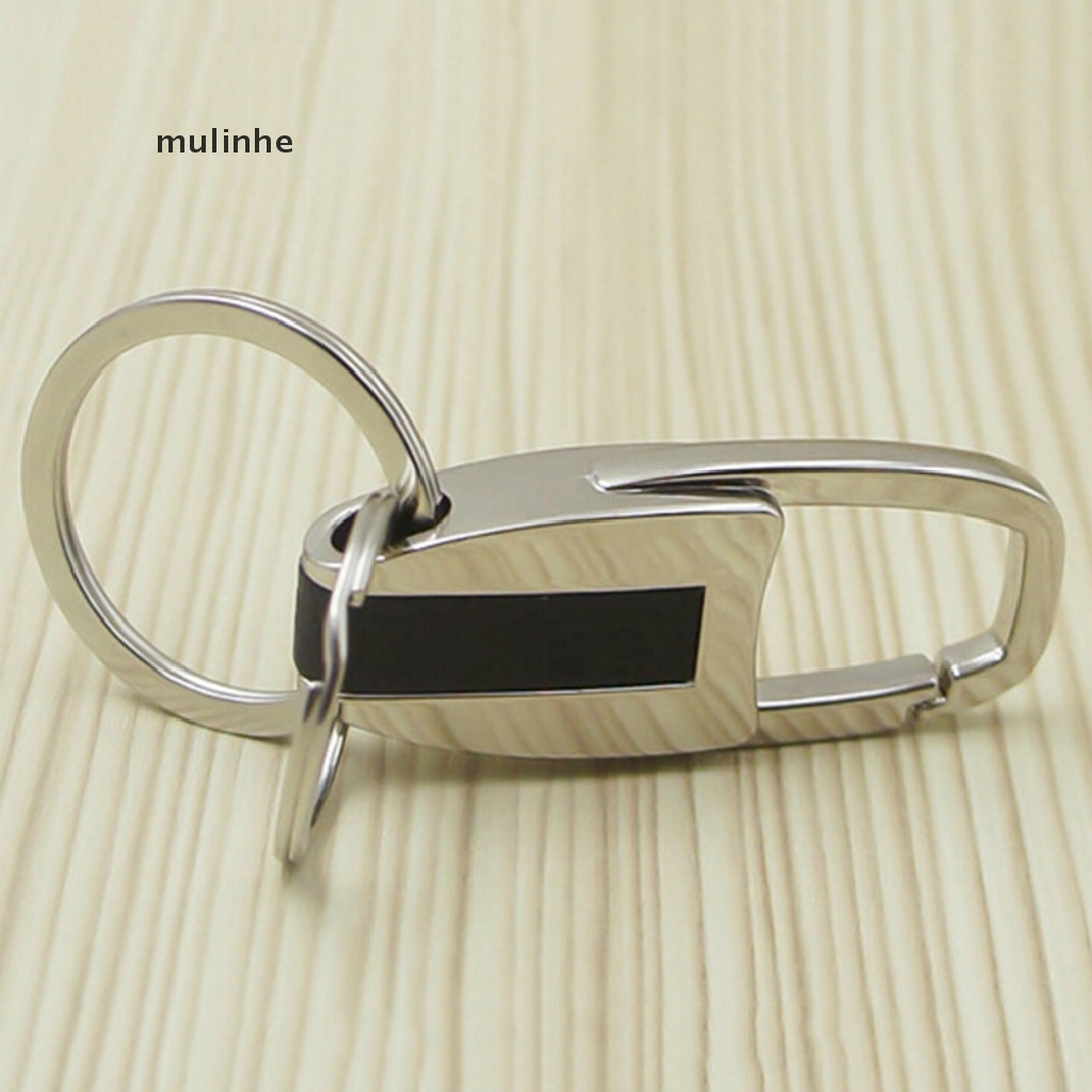 Móc Chìa Khóa Bằng Da Và Kim Loại mulinhe Dành Cho Nam