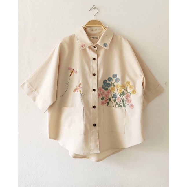 Áo linen thêu